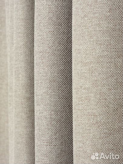 Шторы блэкаут серо-коричневый