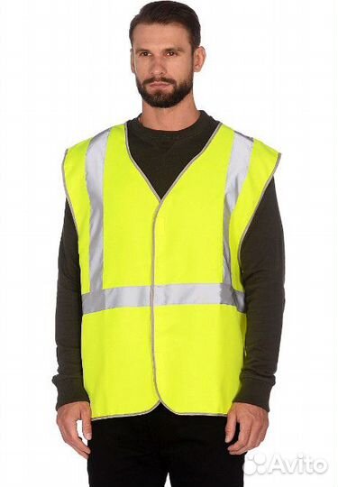 Сигнальный жилет лимонный. Спецодежда