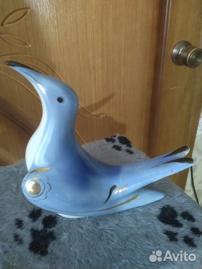 Статуэтки гжель СССР: чайка, баран