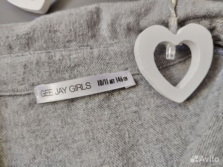 Серое платье для девочки утепленное 146 GJ