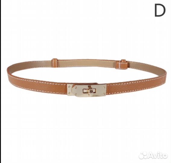 Ремень женский тонкий исскуственная кожа