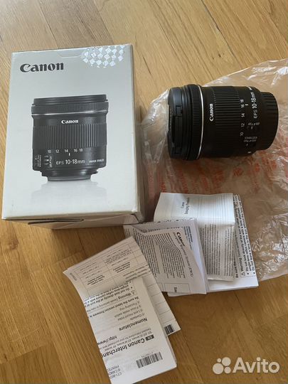 Объектив canon 10-18