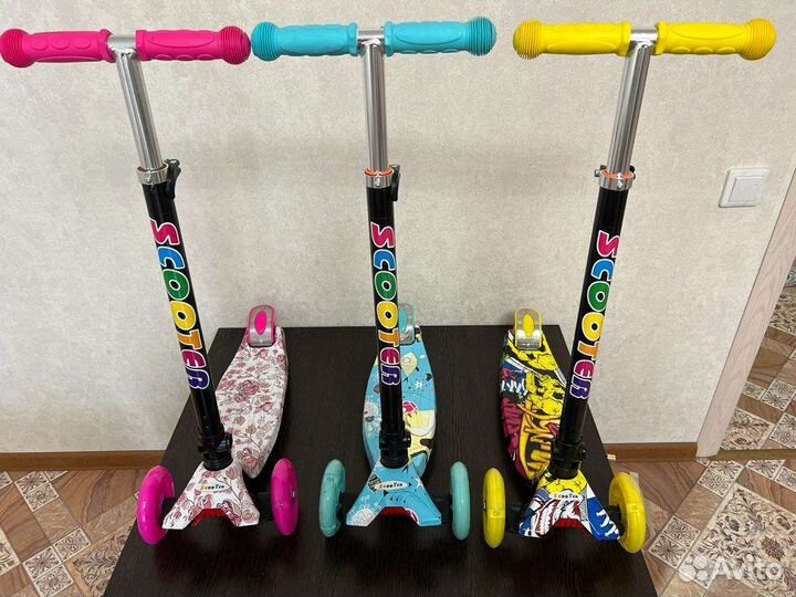 Самокат детский scooter, усиленный