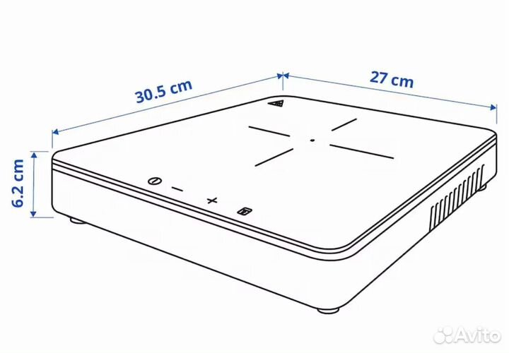 Индукционная плита переносная. Тилльреда Икеа