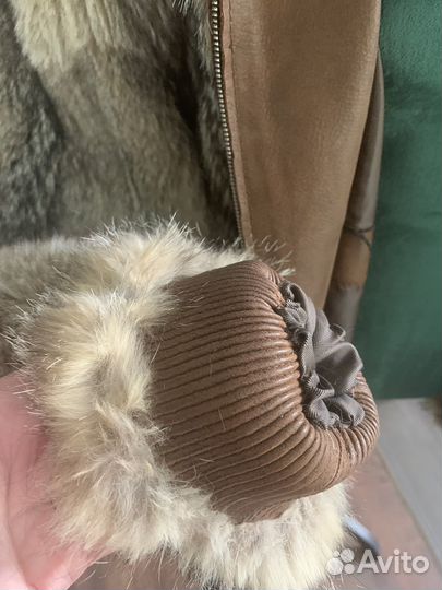 Шуба мужская из лисы