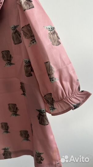 Новая Шелковая блузка кофта с грогу