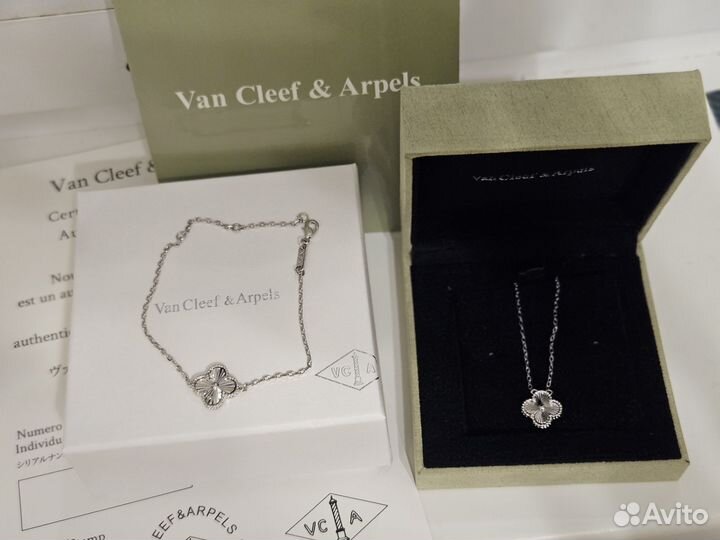 Браслет, подвеска van cleef