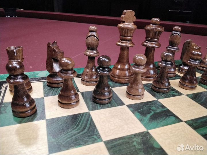 Шахматы+Нарды деревянные подарочные комплект