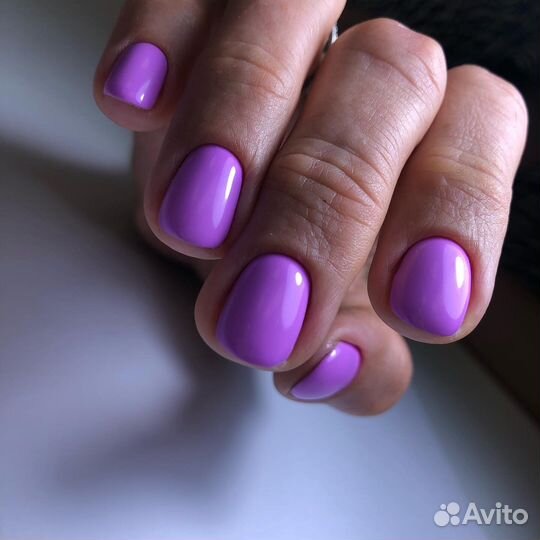 Комбинированный маникюр, наращивание, гель-лак