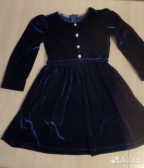 Платье бархатное для девочки рост 128