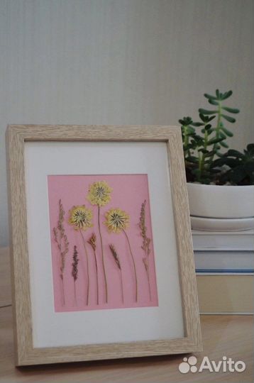 Картины из гербария; сухоцветы