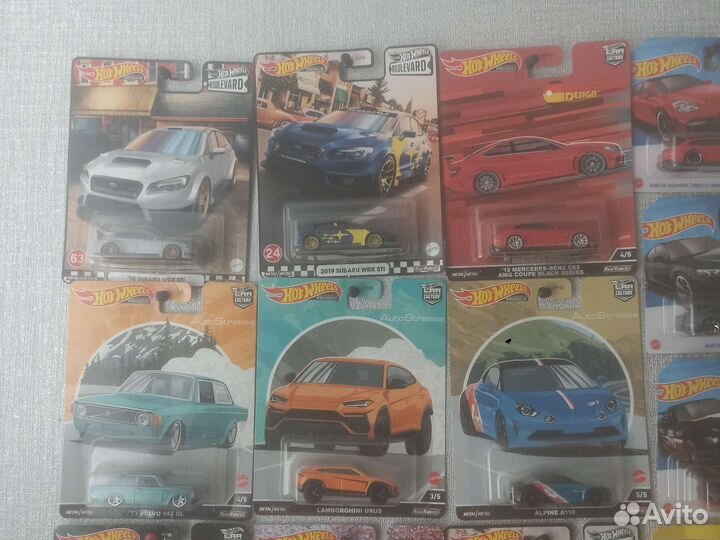 Машинки модели 1:64 premium, колеса 1:64