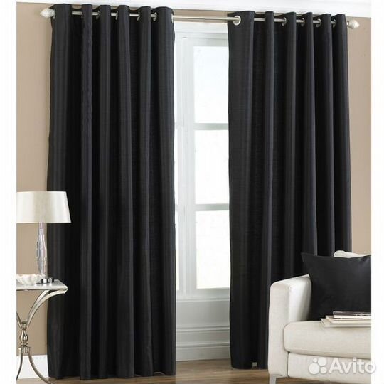 Шторы новые на люверсах