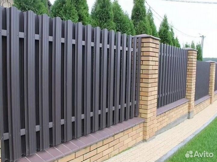 Шахматный евроштакетник