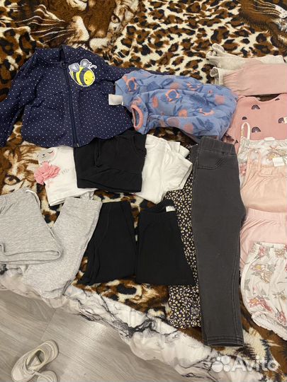 Вещи пакетом на девочку zara,Hm 80-86