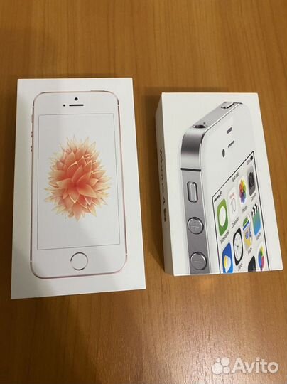 Коробки оригинал от iPhone 4S и SE