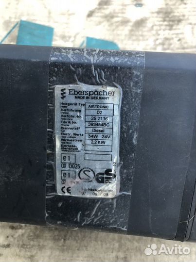 Автономный отопитель эбершпрэхер 24 в