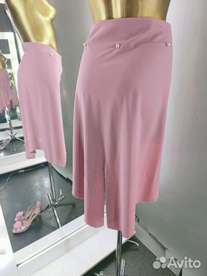 Юбка для танго пыльная роза 42-44