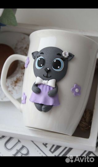 Кружка полимерная глина