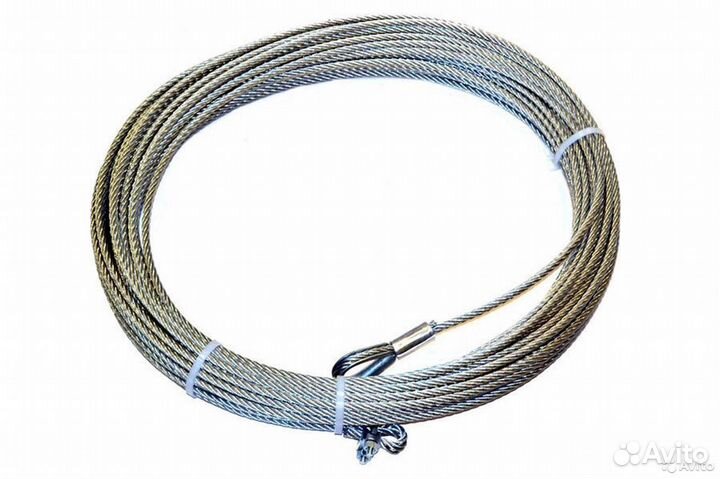Трос стальной для лебедки 12000 LBS 10мм*22м