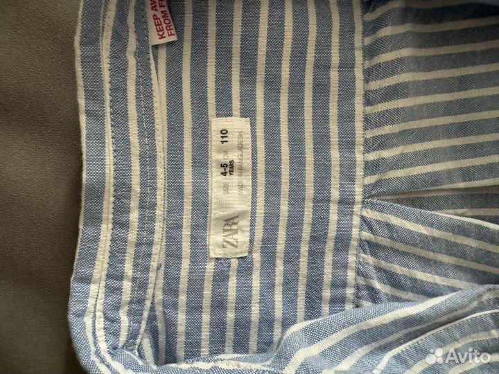 Рубашка zara для мальчика 110
