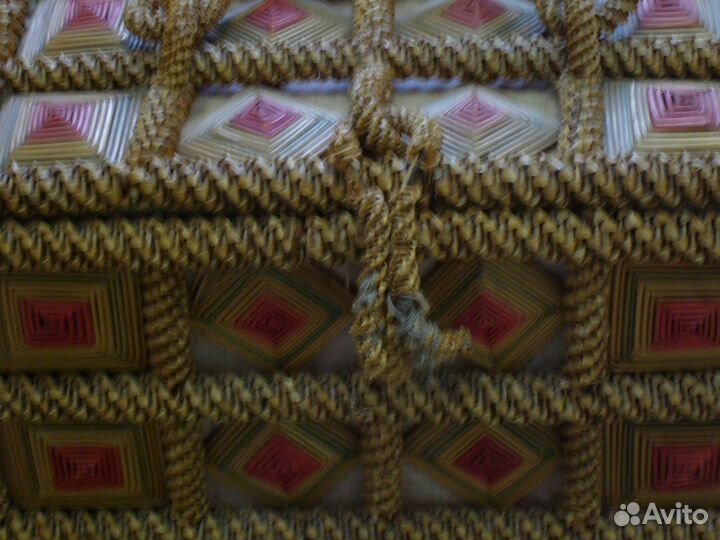 Шкатулка из соломки. СССР