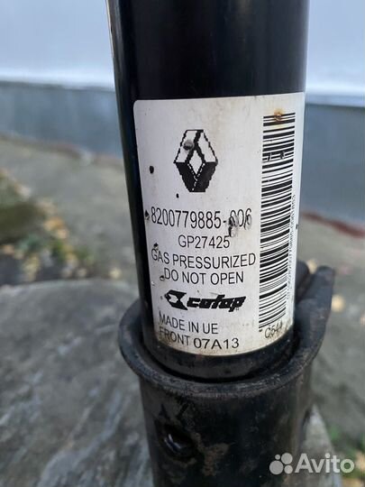 Амортизаторы на renault logan