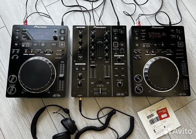 Pioneer DJM CDJ 350 комплект