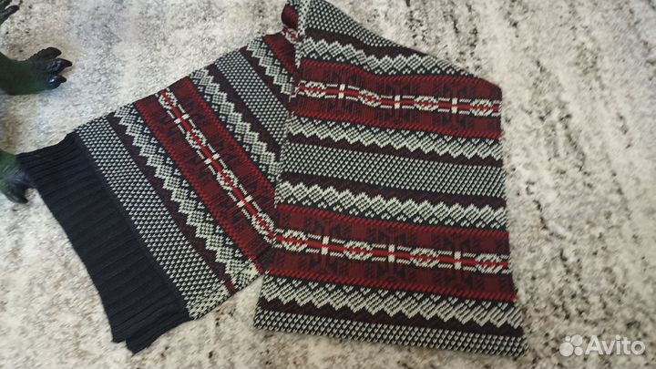 Комплект шапка и шарф мужской