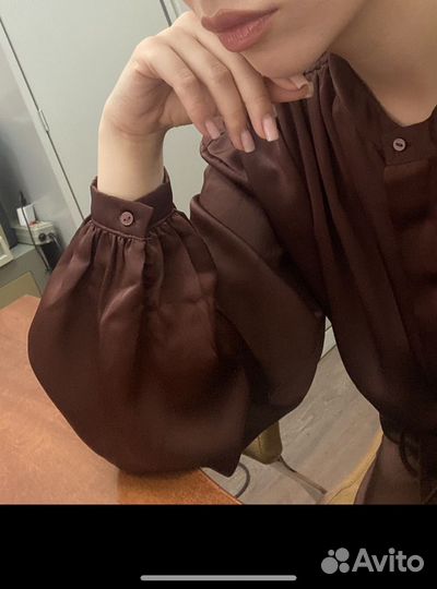 Платье рубашка свободного кроя hm