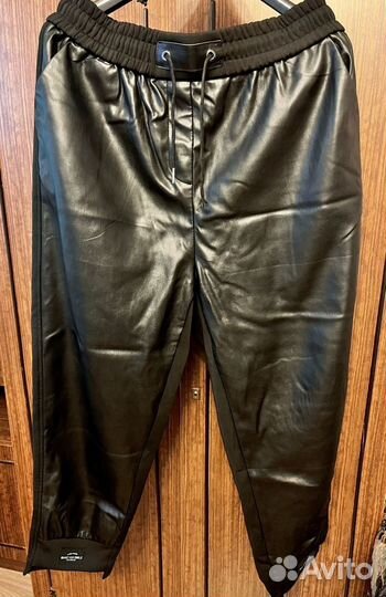 Брюки эко-кожа-текстиль