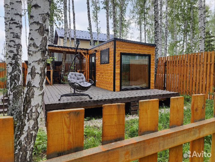 Отдых в домике в березовом лесу на месяц