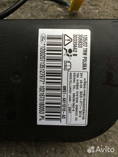 Подушка безопасности боковая Ford Focus 2