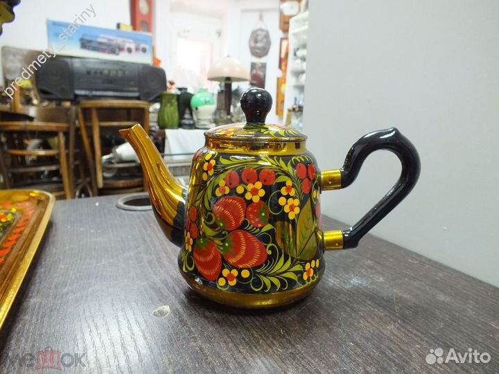 Самовар чайник поднос хохлома