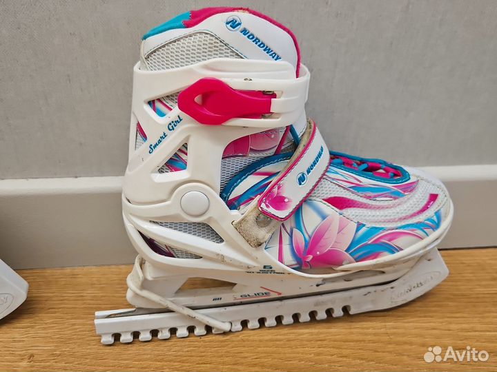 Коньки детские раздвижные nordway 31 36