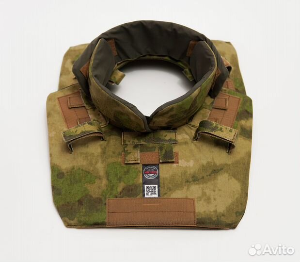 Защита шеи на бронежилет цвет мох