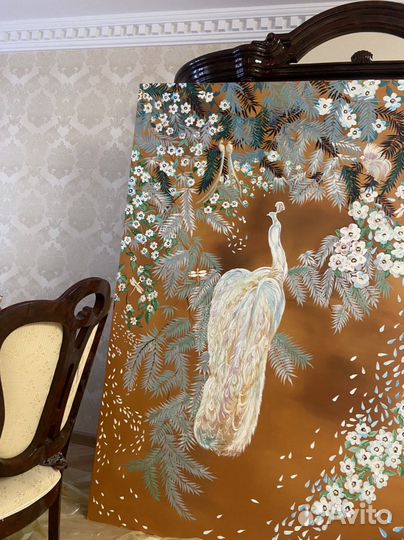 Картина маслом ручной работы. Размеры 2x2м