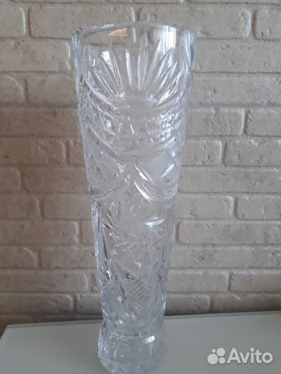 Ваза для цветов хрустальная