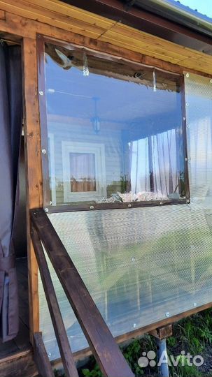 Мягкие окна в беседку