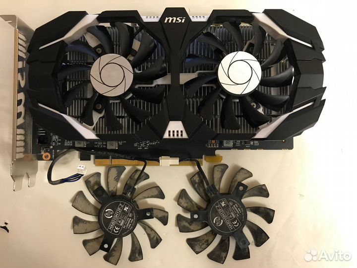 Видеокарта MSI nvidia GeForce GTX 1050 Ti 4гб