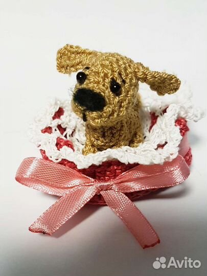 Собачка вязанная
