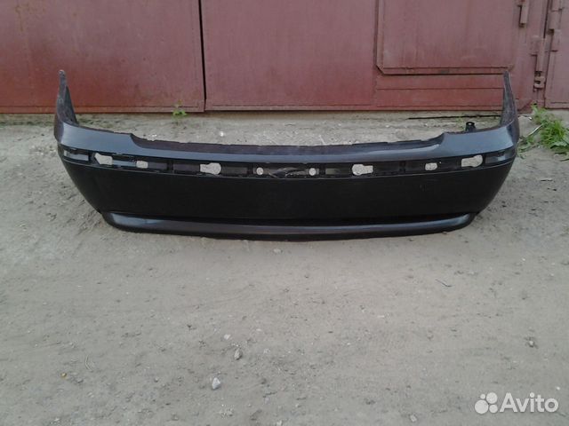 BMW 7 E65 бампер задний черный под молдинг
