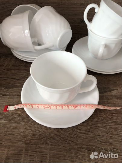 Чашка с блюдцем набор 6 пар