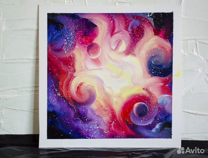 Картина маслом Горный пейзаж 20х25 см