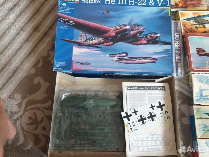 Сборные модели самолетов масштаб 1/144 и 1/48