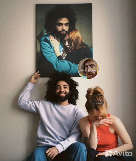 Портрет по фото на холсте