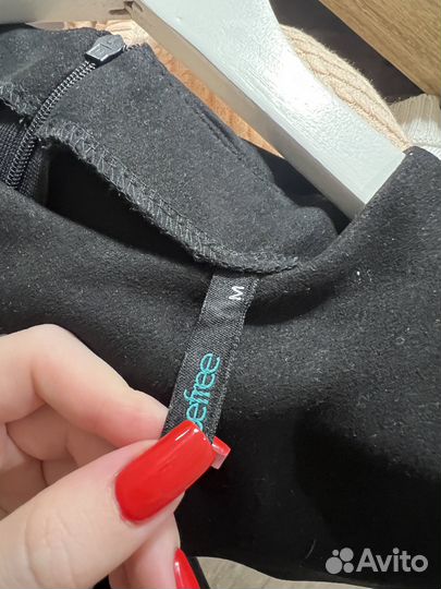 Замшевое черное платье befree