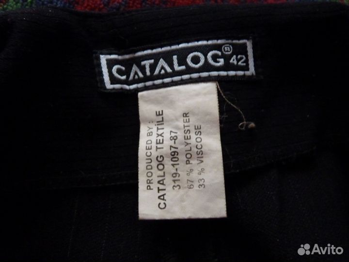 Классические черные женские брюки р.44-46