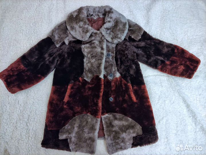 Натуральная детская шуба из овчины 134-146