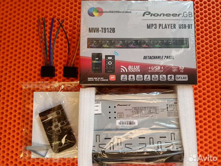 Полупроцессорная магнитола Pioneer с bluetooth